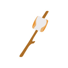 Marshmallow And Stick Illustration 