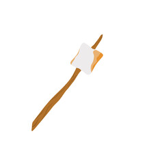 Marshmallow And Stick Illustration 