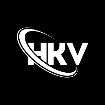 HKV logo. HKV letter. HKV letter logo design. Initials HKV logo linked with circle and uppercase monogram logo. HKV typography for technology, business and real estate brand.