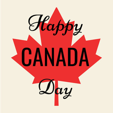 Happy Canada Day. Vector illustration.