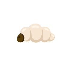 Larva Maggot Vektor Illustration 