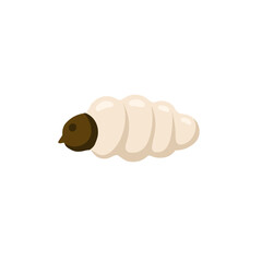 Larva Maggot Vektor Illustration 