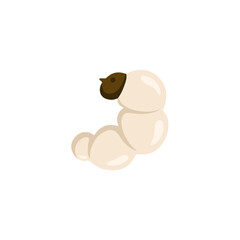 Larva Maggot Vektor Illustration 
