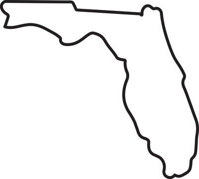 recommend clip art: Florida political map with capital Tallahassee. State in the southeastern region of the United States, bordered by the Gulf of Mexico.