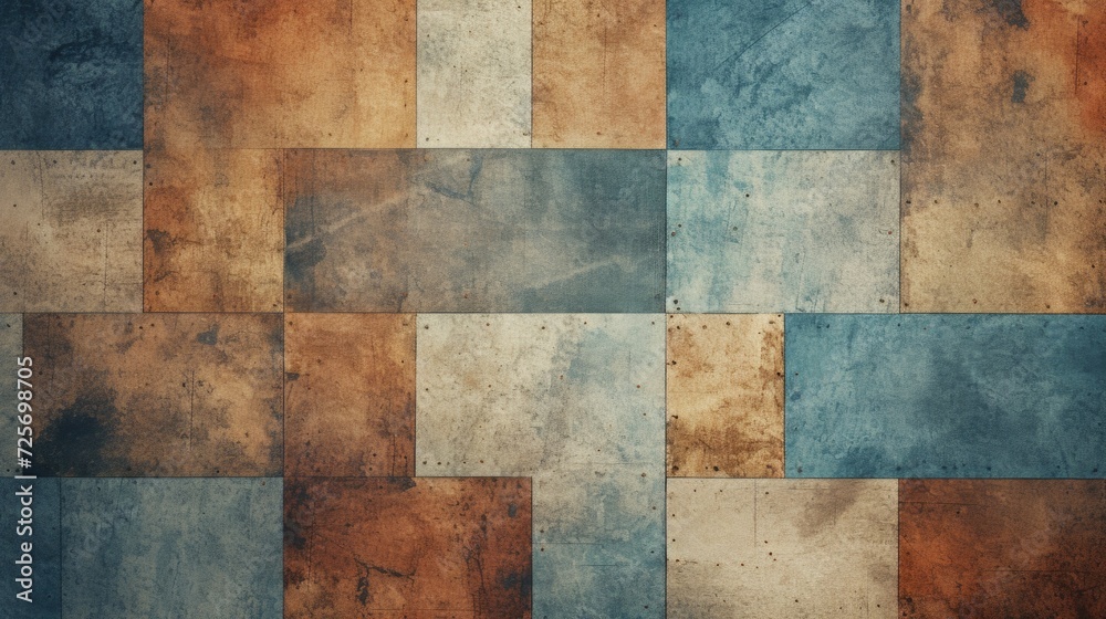Aufkleber a picture of a tiled wall with various colors and textures. perfect for interior design projects or 