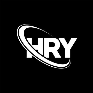 HRY logo. HRY letter. HRY letter logo design. Initials HRY logo linked with circle and uppercase monogram logo. HRY typography for technology, business and real estate brand.