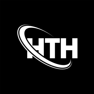 HTH logo. HTH letter. HTH letter logo design. Initials HTH logo linked with circle and uppercase monogram logo. HTH typography for technology, business and real estate brand.