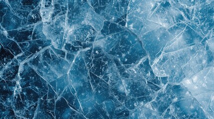texture of broken or cracked blue ice