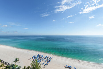 Ocean view over Miami Beach Florida