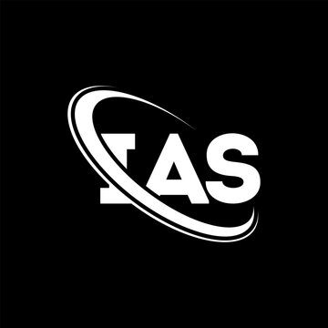 IAS logo. IAS letter. IAS letter logo design. Intitials IAS logo linked with circle and uppercase monogram logo. IAS typography for technology, business and real estate brand.