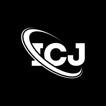 ICJ logo. ICJ letter. ICJ letter logo design. Intitials ICJ logo linked with circle and uppercase monogram logo. ICJ typography for technology, business and real estate brand.