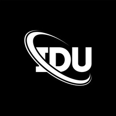 IDU logo. IDU letter. IDU letter logo design. Initials IDU logo linked with circle and uppercase monogram logo. IDU typography for technology, business and real estate brand.