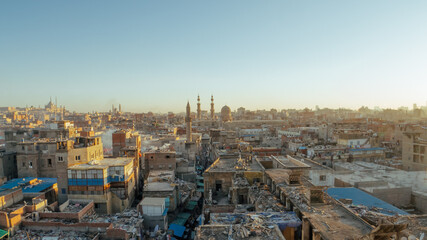 Areal Downtown view of Cario, Egypt