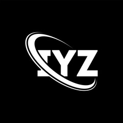 IYZ logo. IYZ letter. IYZ letter logo design. Initials IYZ logo linked with circle and uppercase monogram logo. IYZ typography for technology, business and real estate brand.