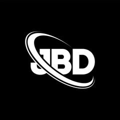 JBD logo. JBD letter. JBD letter logo design. Intitials JBD logo linked with circle and uppercase monogram logo. JBD typography for technology, business and real estate brand.