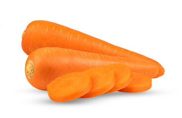 carrots slice isolated on transparent png