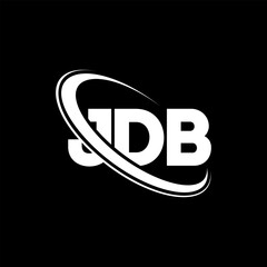 JDB logo. JDB letter. JDB letter logo design. Initials JDB logo linked with circle and uppercase monogram logo. JDB typography for technology, business and real estate brand.