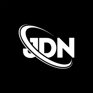 JDN logo. JDN letter. JDN letter logo design. Initials JDN logo linked with circle and uppercase monogram logo. JDN typography for technology, business and real estate brand.