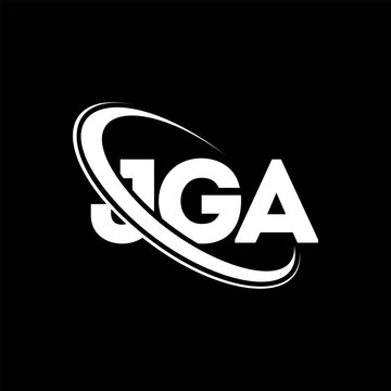 JGA logo. JGA letter. JGA letter logo design. Initials JGA logo linked with circle and uppercase monogram logo. JGA typography for technology, business and real estate brand.