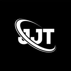 JJT logo. JJT letter. JJT letter logo design. Initials JJT logo linked with circle and uppercase monogram logo. JJT typography for technology, business and real estate brand.