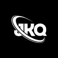 JKQ logo. JKQ letter. JKQ letter logo design. Initials JKQ logo linked with circle and uppercase monogram logo. JKQ typography for technology, business and real estate brand.