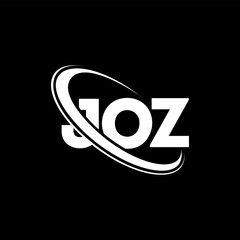 JOZ logo. JOZ letter. JOZ letter logo design. Initials JOZ logo linked with circle and uppercase monogram logo. JOZ typography for technology, business and real estate brand.