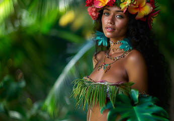 Tahitian woman. 