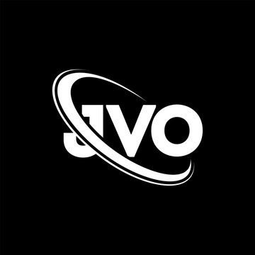 JVO logo. JVO letter. JVO letter logo design. Initials JVO logo linked with circle and uppercase monogram logo. JVO typography for technology, business and real estate brand.