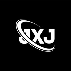 JXJ logo. JXJ letter. JXJ letter logo design. Initials JXJ logo linked with circle and uppercase monogram logo. JXJ typography for technology, business and real estate brand.