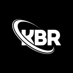 KBR logo. KBR letter. KBR letter logo design. Intitials KBR logo linked with circle and uppercase monogram logo. KBR typography for technology, business and real estate brand.