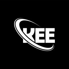 KEE logo. KEE letter. KEE letter logo design. Initials KEE logo linked with circle and uppercase monogram logo. KEE typography for technology, business and real estate brand.