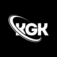 KGK logo. KGK letter. KGK letter logo design. Initials KGK logo linked with circle and uppercase monogram logo. KGK typography for technology, business and real estate brand.