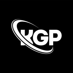 KGP logo. KGP letter. KGP letter logo design. Initials KGP logo linked with circle and uppercase monogram logo. KGP typography for technology, business and real estate brand.