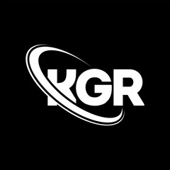 KGR logo. KGR letter. KGR letter logo design. Initials KGR logo linked with circle and uppercase monogram logo. KGR typography for technology, business and real estate brand.