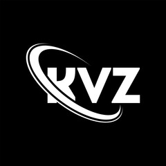 KVZ logo. KVZ letter. KVZ letter logo design. Initials KVZ logo linked with circle and uppercase monogram logo. KVZ typography for technology, business and real estate brand.