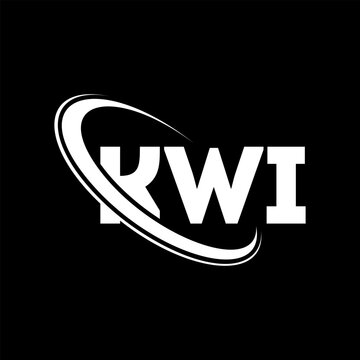 KWI logo. KWI letter. KWI letter logo design. Initials KWI logo linked with circle and uppercase monogram logo. KWI typography for technology, business and real estate brand.