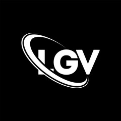 LGV logo. LGV letter. LGV letter logo design. Initials LGV logo linked with circle and uppercase monogram logo. LGV typography for technology, business and real estate brand.