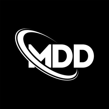 MDD logo. MDD letter. MDD letter logo design. Initials MDD logo linked with circle and uppercase monogram logo. MDD typography for technology, business and real estate brand.
