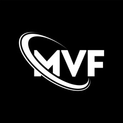 MVF logo. MVF letter. MVF letter logo design. Initials MVF logo linked with circle and uppercase monogram logo. MVF typography for technology, business and real estate brand.