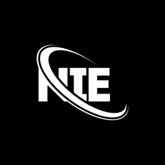 NIE logo. NIE letter. NIE letter logo design. Initials NIE logo linked with circle and uppercase monogram logo. NIE typography for technology, business and real estate brand.