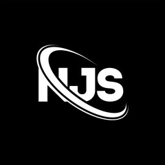 NJS logo. NJS letter. NJS letter logo design. Initials NJS logo linked with circle and uppercase monogram logo. NJS typography for technology, business and real estate brand.