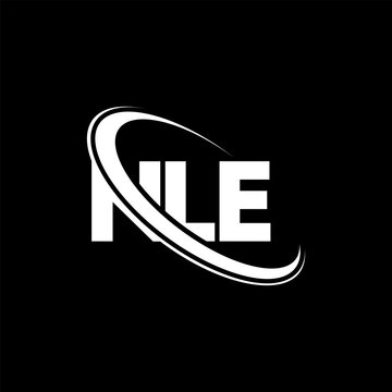 NLE logo. NLE letter. NLE letter logo design. Initials NLE logo linked with circle and uppercase monogram logo. NLE typography for technology, business and real estate brand.