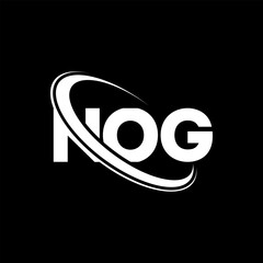 NOG logo. NOG letter. NOG letter logo design. Initials NOG logo linked with circle and uppercase monogram logo. NOG typography for technology, business and real estate brand.