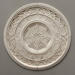 round ornament on white