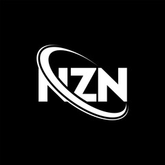 NZN logo. NZN letter. NZN letter logo design. Initials NZN logo linked with circle and uppercase monogram logo. NZN typography for technology, business and real estate brand.