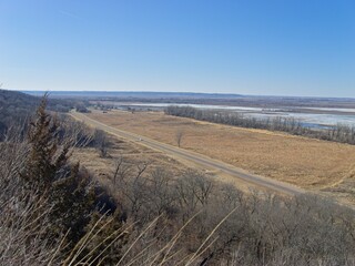 Scenic Views From Loess Bluffs in Missouri