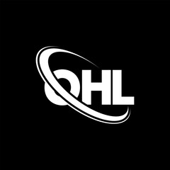 OHL logo. OHL letter. OHL letter logo design. Initials OHL logo linked with circle and uppercase monogram logo. OHL typography for technology, business and real estate brand.