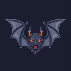 Vector Logo of Bat, Illustration