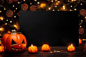 Halloween card for text