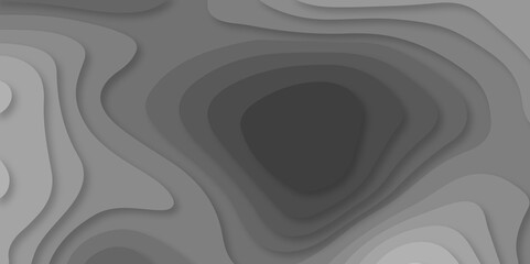 Gray and black wave Seamless abstract black papercut background 3d realistic design use for ads banner and advertising print design vector. 3d topography relief. Vector topographic illustration.
